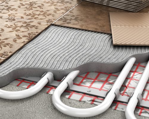 Heating,Concept.,Underfloor,Heating.,Layers,Of,Heating,Floor,In,The